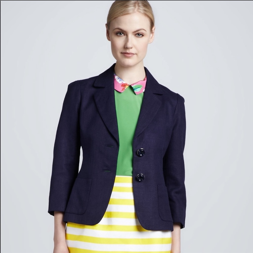 EUC Kate Spade Alix Blazer in French Navy Size 0